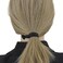 50 Pack Solid Color Knotted Hair Ties - No Crease Hair Ponytail Elastics for Women and Girls (black)