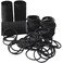No-Slip Hair Accessories - 100 Pieces Black Damage-Free Hair Ties