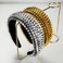 For Women and Men Fashion Handmade Metal Nails Punk Rock Headwear, Catwalk classic Willow Nail Sponge Headband (silver)
