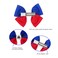 Haiti Flag Hair Bow Girls Women Hair Accessories Cultural Multicultural School Events QXP Shop