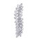 Beaupretty Rhinestone Hair Clips Crystal Leaf Hair Clip Diamond Hair Barrettes Hair Bang Clamp Decorative Alligator Hair Pins For Women Weddings Bridal Hair Accessories Silver