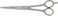 Mars Professional Ergonomic Stainless Steel Hair Cutting Shears with Fingerhook, Microserrated, 7" Length