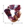 Girls Aztec Hair Scrunchy-Burgundy
