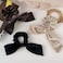 mdgfge 3Pcs Hair Scarf Scrunchies Bowknot Velvet Elastics Hair Bands Scrunchy Satin Hair Bow Ropes Ties Ponytail Holder Hair Accessories for Women Girls (3Colour)