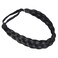 Coolcos Elastic Synthetic Chunky Hair Braid 5 Strands Braids Hair Headbands Plaited Braided Headband (Jet Black)