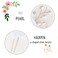 PRDGIRL 2PCS Flower Girls Hair Accessories White Floral Wedding Hair Pins Headpiece for Women Bridal Bridesmaids