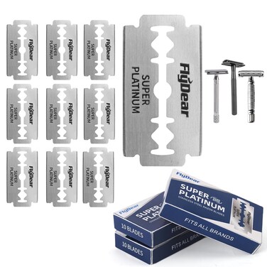 Razor Blades Compatible with Merkur,Razor Blades Compatible with Zomchi, Replacement Blades Compatible with Viking Blades,30x Blades,Swedish Steel with Platinum Coated