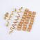 23 Pieces Hair Beads Spiral Coils Dreadlock Beads Braids Rings Clips Metal Cuffs Loc Hair Jewelry Hair Wraps Accessory (Gold)