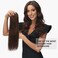 Rose bud Clip in Hair Extensions Real Human Hair 7Pcs 16Clips 18Inch 150g Natural Thick Hair Extensions Human Hair