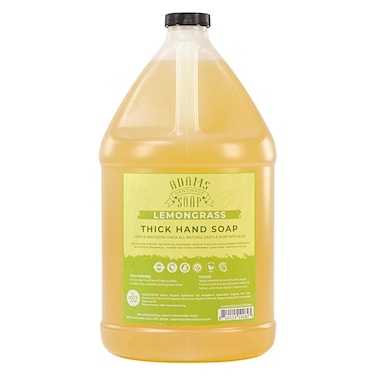 Adams Handmade Soap Thick Organic Castile Liquid Hand Soap 1 Gallon Refill - Lemongrass