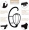 Dreamlover Hanging Wig Stand, Wig Head for Wigs, 4 Sets