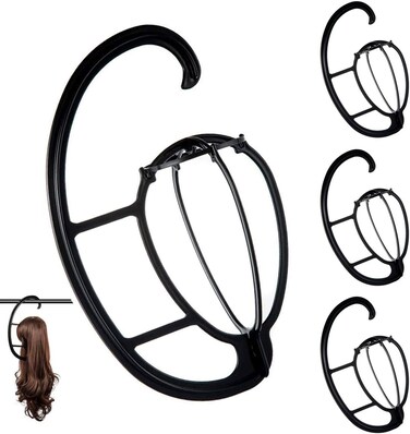 Dreamlover Hanging Wig Stand, Wig Head for Wigs, 4 Sets