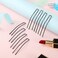 MTLEE 24 Pcs U-shaped Hair Pins, Hair Styling Pins for Updo with Storage Box, Metal U Bun Hair Forks for Women Girls Thick Curly Hair(Black, 3 Inch)