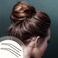 MTLEE 24 Pcs U Shaped Hair Pins, Ballet Bobby Pins for Updo with Storage Box, Metal U Bun Hair Forks for Women Girls, Thick Thin Long Curly Hair(Brown, 2.5 Inch, 3 Inch)