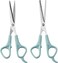 Hair Cutting Scissors and Thinning Shears, 2 Pack 6 inch Professional Stainless Steel Barber Scissors with Sharp Blades, Ergonomic Hairdressing Scissors for Men Women Kids and Pets Hair