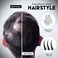 ELEVATE Hair Perfecting 2-in-1 Kit   Set Includes Natural Hair Thickening Fibers &amp; Spray Applicator Pump Nozzle   Instantly Conceal &amp; Thicken Thinning or Balding Hair Areas for Men Women (Dark Brown)