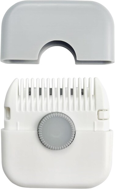 2-Pack Manual Hair Trimmer Comb, Double-Sided Razor and Comb for Women and Girls, Compact and Portable, Gray