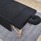 MRJ Soft 3 Piece Set Microfiber Massage Sheet Set,for Massage Tables,Includes Massage Flat Sheet,Massage Fitted Sheet and Face Rest Cover,Black