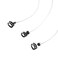 3 Pcs Invisible Elastic Wire for Hair Extensions with 4 Pcs Stainless Steel Wig Clips (Dark Brown)