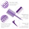 Salon Hair Foiling and Highlighting Combs, 4Pcs Double-Sided Fish Shape Combs for Balayage, Dyeing and Teasing - Instant Styling, Lightweight, Static-Free Design