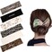 6Pcs French Twist Hair Accessories Set - Magic Donut Bun Makers, Hairstyle Shapers, Cloth Hair Clips, Reusable for Women (Leopard, Floral, Solid D)
