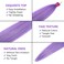Lavender Purple with Tinsel Braiding Hair Pre Stretched 2 Packs 26 Inches Box Braids Hair Extensions Synthetic Pre Stretched Braiding Hair