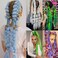 Lavender Purple with Tinsel Braiding Hair Pre Stretched 2 Packs 26 Inches Box Braids Hair Extensions Synthetic Pre Stretched Braiding Hair