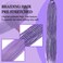 Lavender Purple with Tinsel Braiding Hair Pre Stretched 2 Packs 26 Inches Box Braids Hair Extensions Synthetic Pre Stretched Braiding Hair