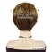 GNIMEGIL Golden Brown Wigs Short Curly Hair with Bangs Daily Party Wigs for White Women Wig Costume Natural Looking Synthetic Wig(Golden Brown)