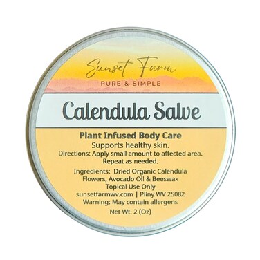 Calendula Salve Herbal Balm Skin Body Care Ointment 2 oz