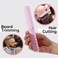 6pcs Pink Professional Hair Combs Set - Carbon Fiber Barber Combs with Wide Tooth, Rat Tail for Parting, Teasing, and Styling Hair for Women and Men