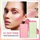 Blush Stick for Cheeks and Lips, On-the-Go Blush, Hydrating Solid Cheek Tint, Multi-use Blush Makeup Stick for Beautiful and Natural Shades, Tinted Moisture Stick Ued on Eyes Lips and Cheeks