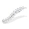 Sparkly Crystal Flower Leaf Hair Barrette Hair Clips Hair Pins for Women Bridal Wedding Prom Party Hair Accessaries (Clear Curved Leaf)