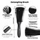 Curly Hair Brush Set for Women/Men/Kids, Detangler Brush, Wide Tooth Comb, 9 Row Nylon Bristle, Rosemary Hair Growth Oil - 4 Count (DB-black-4pcs)