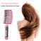KTKUDY Detangling Brush Boar Bristles Hair Brush Make Hair Shiny &amp; Healthier Curved and Vented Detangler Brush for Women Men Kids Wet &amp; Dry Hair (Pink)