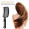 KTKUDY Detangling Brush Boar Bristles Hair Brush Make Hair Shiny &amp; Healthier Curved and Vented Detangler Brush for Women Men Kids Wet &amp; Dry Hair (Black)