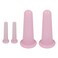 4 Pcs Facial Cupping Set, Silicone Cupping Set, Massage Cupping for Face, Body, Eye, Anti-Aging, Facial Care (Pink)