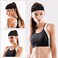 Mabor 3PCS Headbands for Women Non Slip Elastic Sweat Hairbands Sports Aesthetic Hair Bands Soft Cloth Fabric Stretchy Headband for Workout Yoga Running(Black, Pink, White)