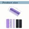 Flat Iron Comb Attachment, Removable Hair Straightener Comb, The Comb for Flat Iron for Black Hair, Professional or Home Use Compact Straightening Comb Styling Tool (Purple)
