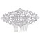 EVER FAITH Bridal Hair Accessories Austrian Crystal Art Deco Wave Wedding Hairpiece Side Comb for Bride Clear Silver-Tone