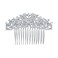 EVER FAITH Wedding Butterfly Wave Hair Comb Clear Austrian Crystal Silver-Tone