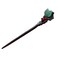 Ebony Wooden Vintage Leaves Hair Stick Handmade Carved Hair Pins 7.08" Chinese Hair Chopsticks for Women(1 pack)
