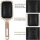 Aozzy 9Pcs Curly Hair Brush Set, Hair Brushes for Women, Round Brush for Blow Drying, Paddle Brush, Fit for Detangling Wet Long Thick Hair, Spray Bottle for Curly Wavy Hair, Family Daily Care (Golden)