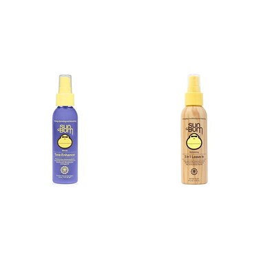 Sun Bum Blonde Tone Enhancer &amp; Revitalizing 3-in-1 Leave-In Hair Treatments   4 oz Each