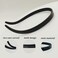BIKCZEWIN 2PCS Skinny Headbands Comfortable Plastic Fashion Head Bands No Slip Shark Tooth Thin Hair Accessories for Women Who Wear Glasses