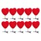 Girl Hair Clips 10 Pieces Heart Hair Clips Love- shaped Boppers Adorable Love Heart Barrettes Hair Accessories for Women Girls Heart Hair Clip