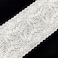 White Lace Hairband for Women, 7.2" Wide, Elastic, Floral Pattern, Suitable for Various Occasions including Church, Party, Wedding, Festival, Mass, Mantilla, 1 Pack