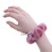 Small Two Tone Fur Scrunchies - Set of 2 (Mauve)