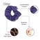 Jumbo Cotton Scrunchie Hair Tie - Purple