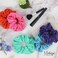 Jumbo Cotton Scrunchie Hair Tie - Yellow